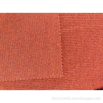 2020 Doppelseitig gestricktes Lurex-Rippengewebe